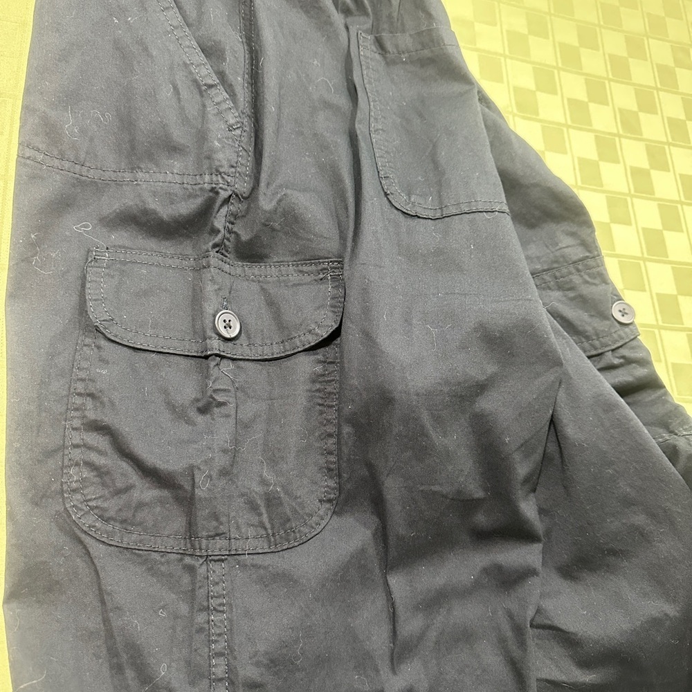 Woman Within Navy Blue Cargo Pants NWOT - Picture 2 of 6